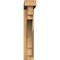 Ekena Millwork Merced Block Rough Sawn Bracket w/ Offset Brace, Western Red Cedar, 4"W x 22"D x 22"H BKT0402X22X22MRC05RWR - alternate 3